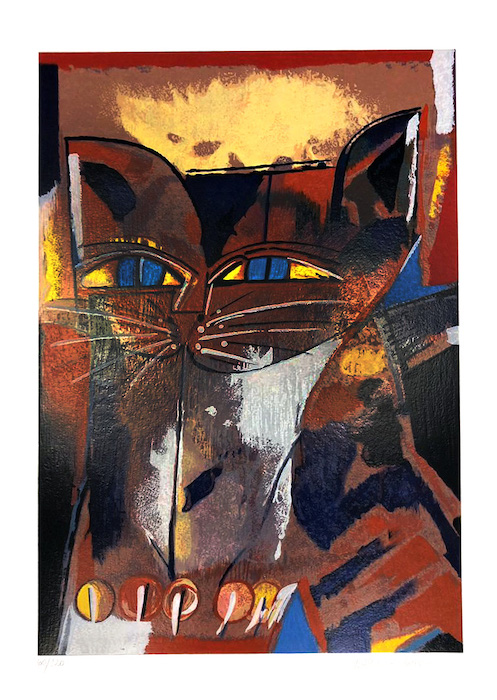 Gato Marrom 50x70cm