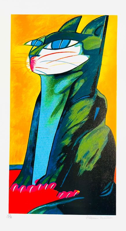 Gato Verde 61 x 34 cm