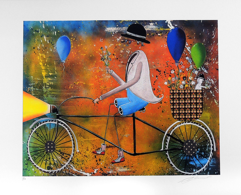 Entregador de Flores 50 x 70 cm